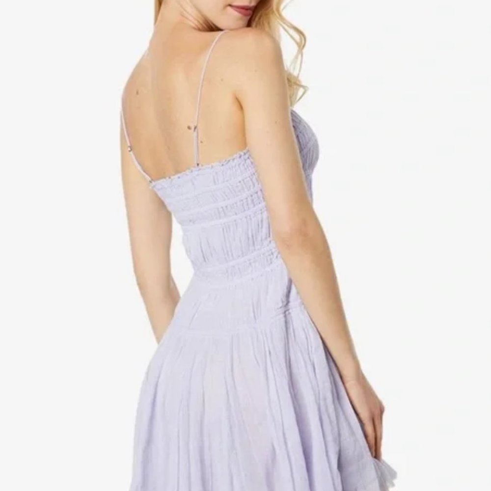 Free People Lausanne dress PURPLE SMALL - Picture 2 of 8